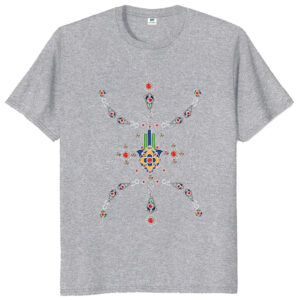 Amazigh Kabyle jewelry T-shirt - Grey